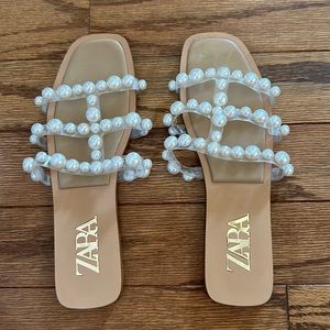 Zara Pearl Sandals